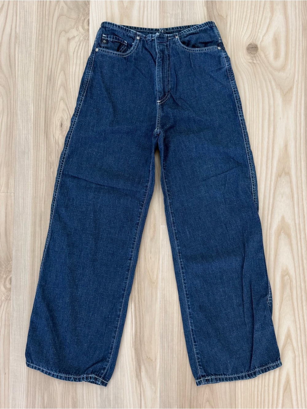 AG Jeans Cropped Wide Leg Jeans
